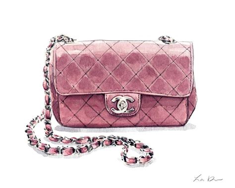 chanel print bag